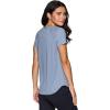 imageRBX Active Workout TShirt for Women Breathable Mesh Panel Gym Running Tee Stretchy Super Soft Gym Top with MeshHazy Blue