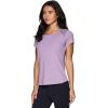imageRBX Active Workout TShirt for Women Breathable Mesh Panel Gym Running Tee Stretchy Super Soft Gym Top with MeshLight Purple Grape
