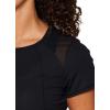 imageRBX Active Workout TShirt for Women Breathable Mesh Panel Gym Running Tee Stretchy Super Soft Gym Top with MeshPeached Black