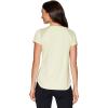 imageRBX Active Workout TShirt for Women Breathable Mesh Panel Gym Running Tee Stretchy Super Soft Gym Top with MeshPeached Pale Lime