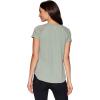 imageRBX Active Workout TShirt for Women Breathable Mesh Panel Gym Running Tee Stretchy Super Soft Gym Top with MeshPeached Sea Glass