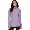 imageRBX Active Womens Ultra Soft Quilted Cowl Neck Pullover Sweater Lightweight Mock Neck Tunic Sweatshirt with ThumbholesLight Purple Shadow