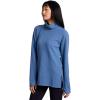 imageRBX Active Womens Ultra Soft Quilted Cowl Neck Pullover Sweater Lightweight Mock Neck Tunic Sweatshirt with ThumbholesRiverside Blue