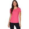 imageRBX Active Workout TShirt for Women Breathable Mesh Panel Gym Running Tee Stretchy Super Soft Gym Top with MeshPeached Pink