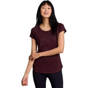 imageRBX Active Womens Athletic Quick Dry Space Dye Short Sleeve Yoga TShirtSpace Dye Acai Berry
