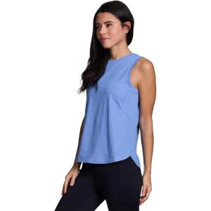 imageRBX Activewear Quick Drying Tank Top for Women Breathable Lightweight Crewneck Yoga Running Tank TopMesh Vintage Blue