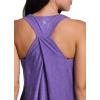 imageRBX Active Workout Tank Top for Women Racerback Flowy Yoga Top Fashion DetailPurple Heather