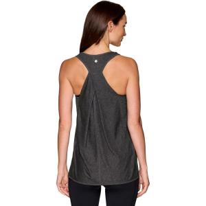 imageRBX Active Workout Tank Top for Women Racerback Flowy Yoga Top Fashion DetailCharcoal S21