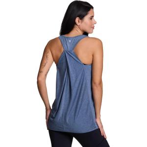 imageRBX Active Workout Tank Top for Women Racerback Flowy Yoga Top Fashion DetailMoonlight Blue