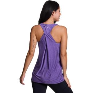 imageRBX Active Workout Tank Top for Women Racerback Flowy Yoga Top Fashion DetailPurple Heather