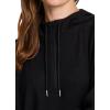 imageRBX Active Womens Fashion Yoga Lightweight Long Sleeve Pullover Hoodie TopRibbed Black