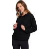 imageRBX Active Womens Fashion Yoga Lightweight Long Sleeve Pullover Hoodie TopRibbed Black