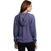 imageRBX Active Womens Fashion Yoga Lightweight Long Sleeve Pullover Hoodie TopRibbed Crown Blue