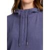 imageRBX Active Womens Fashion Yoga Lightweight Long Sleeve Pullover Hoodie TopRibbed Crown Blue