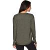 imageRBX Womens Long Sleeve French Terry Yoga Pullover with Thumbholes Heathered Green Olive S
