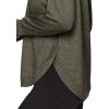 imageRBX Womens Long Sleeve French Terry Yoga Pullover with Thumbholes Heathered Green Olive S