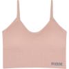 image:imageRBX Active Womens Bralette Multipack Everyday Low Impact Yoga Lounge Bra 2PackCorset Ribbed BlackLight Pink
