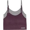 image:imageRBX Active Womens Bralette Multipack Everyday Low Impact Yoga Lounge Bra 2PackRibbed GreyDark Purple