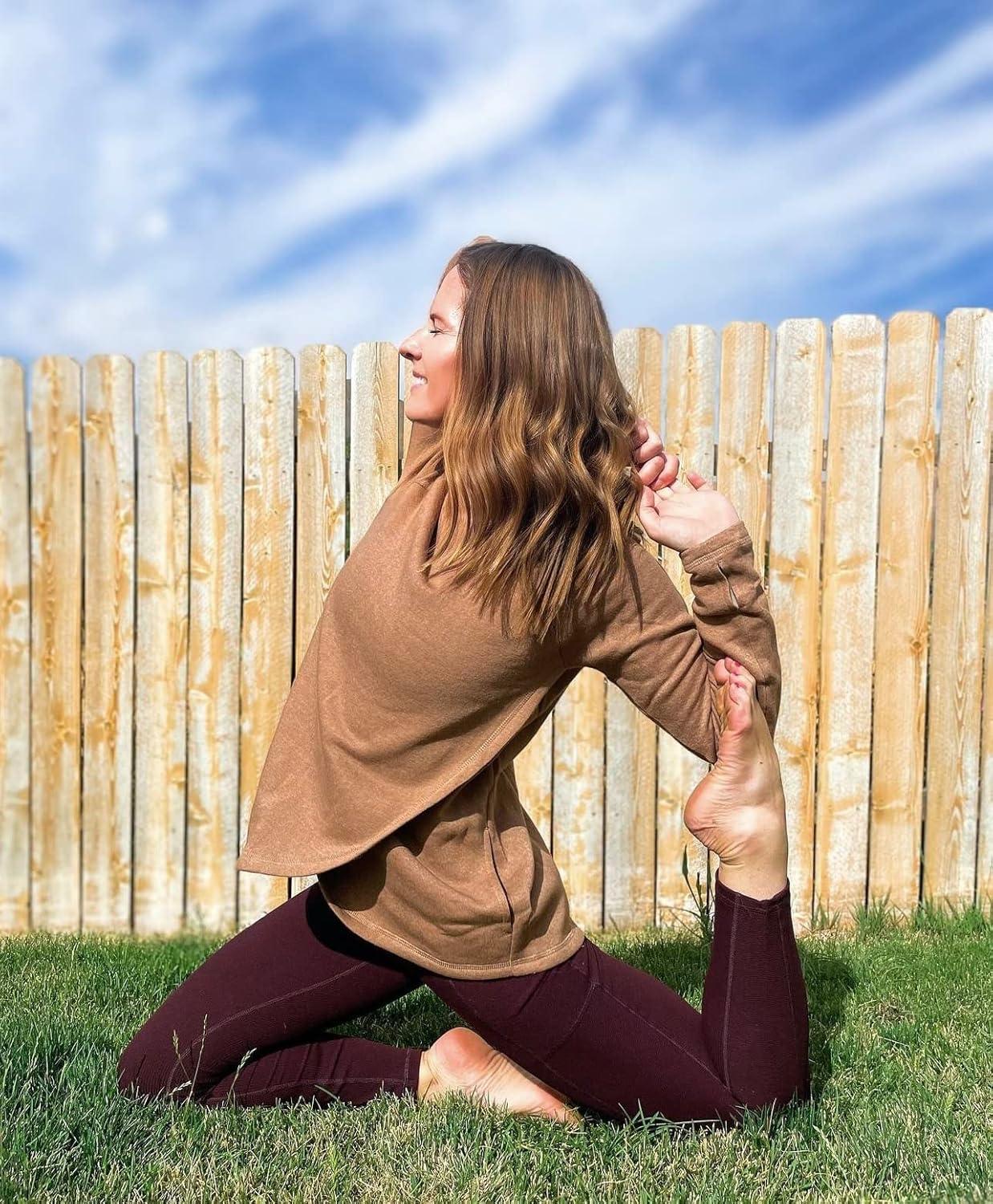 image:imageRBX Activewear Womens Fleece Sweatshirt Fashion Pullover With Pockets Zip Mock Neck and Thumb HolesF19 Charcoal