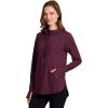 image:imageRBX Active Womens Fashion Yoga Long Sleeve Soft Lightweight Hoodie Pullover TopBurgundy Wine Heather