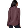 image:imageRBX Activewear Womens Fleece Sweatshirt Fashion Pullover With Pockets Zip Mock Neck and Thumb HolesDried Plum