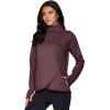 image:imageRBX Activewear Womens Fleece Sweatshirt Fashion Pullover With Pockets Zip Mock Neck and Thumb HolesDried Plum
