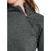 image:imageRBX Activewear Womens Fleece Sweatshirt Fashion Pullover With Pockets Zip Mock Neck and Thumb HolesGreen Slate Heather