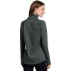 image:imageRBX Activewear Womens Fleece Sweatshirt Fashion Pullover With Pockets Zip Mock Neck and Thumb HolesGreen Slate Heather