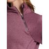 image:imageRBX Activewear Womens Fleece Sweatshirt Fashion Pullover With Pockets Zip Mock Neck and Thumb HolesPlumberry