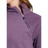 image:imageRBX Activewear Womens Fleece Sweatshirt Fashion Pullover With Pockets Zip Mock Neck and Thumb HolesPurple Haze