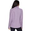 image:imageRBX Activewear Womens Fleece Sweatshirt Fashion Pullover With Pockets Zip Mock Neck and Thumb HolesSmoke Lavender