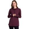 image:imageRBX Active Womens Fashion Yoga Long Sleeve Soft Lightweight Hoodie Pullover TopBurgundy Wine Heather