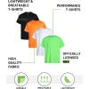 image:imageRBX Active Boys Shirts  4 Pack Athletic Short Sleeve TShirt  Comfortable Boys Activewear Tops for Youth Sizes 820LimeOrange