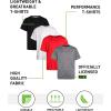 image:imageRBX Active Boys Shirts  4 Pack Athletic Short Sleeve TShirt  Comfortable Boys Activewear Tops for Youth Sizes 820RedBlack