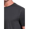 image:imageRBX Active Mens Athletic Performance Workout Gym Running Short Sleeve Crewneck TShirtShadow Stripe Charcoal