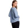 image:imageRBX Active Womens Long Sleeve Ventilated Mesh Lightweight Running Workout Crewneck TShirtCelestial Blue