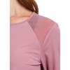 image:imageRBX Active Womens Long Sleeve Ventilated Mesh Lightweight Running Workout Crewneck TShirtRetro Pink