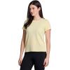 image:imageRBX Active Womens Mesh Workout Top Short Sleeve Crewneck Quick Drying Running TShirt with Breathable FabricButter Yellow