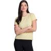 image:imageRBX Active Womens Mesh Workout Top Short Sleeve Crewneck Quick Drying Running TShirt with Breathable FabricButter Yellow