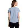 image:imageRBX Active Womens Mesh Workout Top Short Sleeve Crewneck Quick Drying Running TShirt with Breathable FabricCelestial Blue