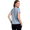 image:imageRBX Active Womens Mesh Workout Top Short Sleeve Crewneck Quick Drying Running TShirt with Breathable FabricCelestial Blue