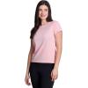 image:imageRBX Active Womens Mesh Workout Top Short Sleeve Crewneck Quick Drying Running TShirt with Breathable FabricCreamsicle