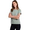 image:imageRBX Active Womens Mesh Workout Top Short Sleeve Crewneck Quick Drying Running TShirt with Breathable FabricLight Oregano Green