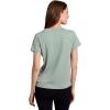 image:imageRBX Active Womens Mesh Workout Top Short Sleeve Crewneck Quick Drying Running TShirt with Breathable FabricLight Oregano Green