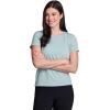 image:imageRBX Active Womens Mesh Workout Top Short Sleeve Crewneck Quick Drying Running TShirt with Breathable FabricSea Grass