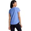 image:imageRBX Active Womens Mesh Workout Top Short Sleeve Crewneck Quick Drying Running TShirt with Breathable FabricShadow Stripe Marina