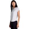 image:imageRBX Active Womens Mesh Workout Top Short Sleeve Crewneck Quick Drying Running TShirt with Breathable FabricShadow Stripe White