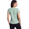 image:imageRBX Active Womens Mesh Workout Top Short Sleeve Crewneck Quick Drying Running TShirt with Breathable FabricTexture Jade