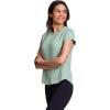 image:imageRBX Active Womens Mesh Workout Top Short Sleeve Crewneck Quick Drying Running TShirt with Breathable FabricTexture Jade