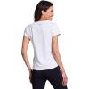 image:imageRBX Active Womens Mesh Workout Top Short Sleeve Crewneck Quick Drying Running TShirt with Breathable FabricTexture White
